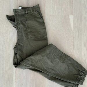 Studio Sunday Cotton Twill Cargo Pant in Army Green, Size Medium